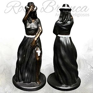 Imagem Resina Premium - Maria Navalha Saia Preta - 15cm