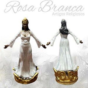 Imagem Resina Premium - Iemanja Branca - 15cm