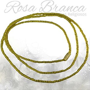 Guia de Miçangas - Amarelo Cristal Com Firma