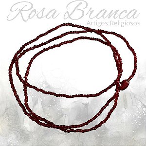 Guia de Miçangas - Vermelha Cristal Com Firma