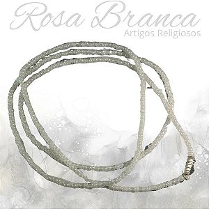 Guia de Miçangas - Branco Pérola Com Firma