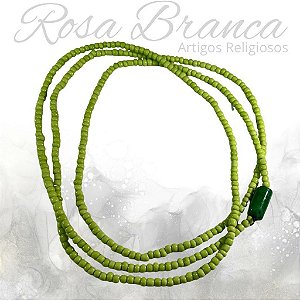 Guia de Miçangas - Verde Claro Com Firma