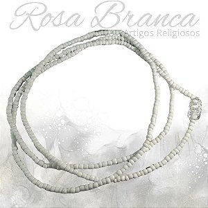 Guia de Miçangas - Branco Com Firma