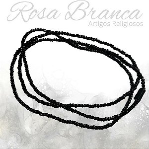 Guia de Miçangas - Preta Com Firma
