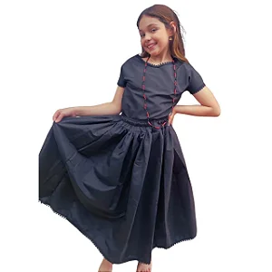 Conjunto Infantil Feminino Oxford - 2 Peças