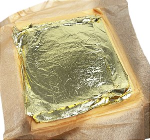 100 Folhas De Ouro 16x16 Italiana