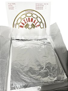 100 Folhas de Prata 16x16 Italiana