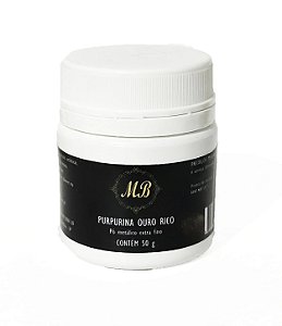 Purpurina Ouro Rico Pó Metálico Extra Fina 50 gr