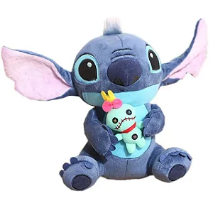 Disney Pelúcia Stitch Com Boneca de Pano Xepa 25cm