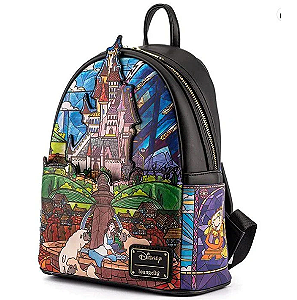 Loungefly Mochila Disney A Bela e a Fera