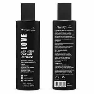 Água Micelar Love Carvão Ativado – Max Love