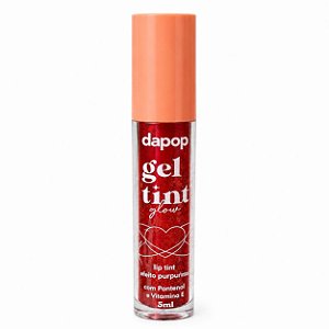 Lip Tint Gel Tint Glow Vermelho - Dapop