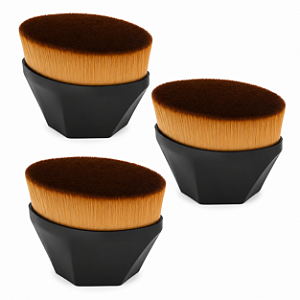 Pincel Kabuki para Base Hexagonal de Maquiagem