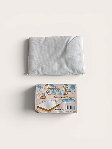 Lençol liso para berço c/elástico padrão americano 1,30m X 70cm X 12cm Branco