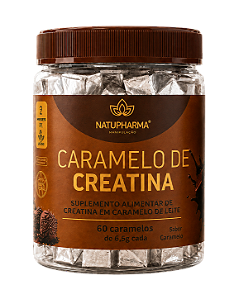 Caramelo de Creatina 60 caramelos / 30 porções - 3g de creatina por porção (Sabor Brigadeiro)