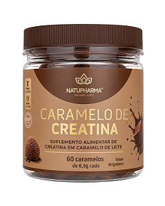Caramelo de Creatina 60 caramelos / 30 porções - 3g de creatina por porção (Sabor Brigadeiro)