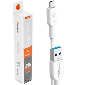 Cabo de Celular Original Pmcell Branco CB-11 Tipo C -1 Metro