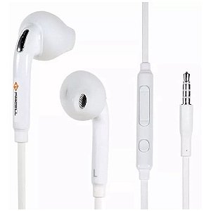 Fone De Ouvido Pmcell Original Branco P2 Com Microfone FO-12