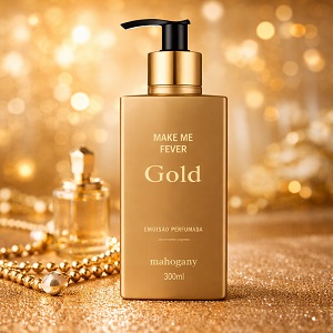 Mahogany Hidratante Corporal Make Me Fever Gold Perfumado 300ml