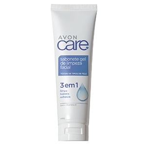 Avon Sabonete Gel de Limpeza Facial Care 3 em 1 100 g