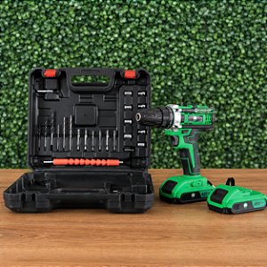 Parafusadeira Furadeira 48V 2 Baterias Com Maleta e 26 Bits Acessórios Completo