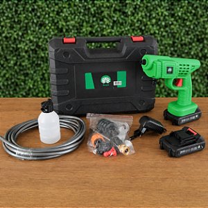 Lavadora de Alta Pressão Portátil Hagra 21V com Pistola de Lavagem e 2 Baterias