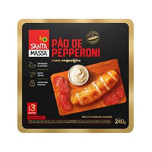 Pão de Pepperoni com Requeijão - Santa Massa - 240g