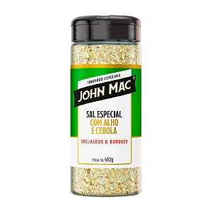 SAL ESPECIAL COM ALHO E CEBOLA - GRELHADOS & BURGER - JOHN MAC - 410g