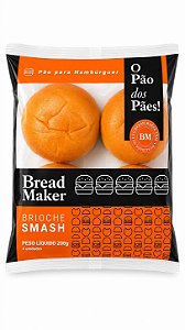 PÃO BURGER SMASH 4un - BREAD MAKER