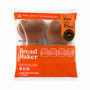 PÃO BURGER AUSTRALIANO 4un - BREAD MAKER