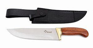 FACA CHURRA MASTER 8" EBEEF CABO MADEIRA BAINHA - ARKHIP