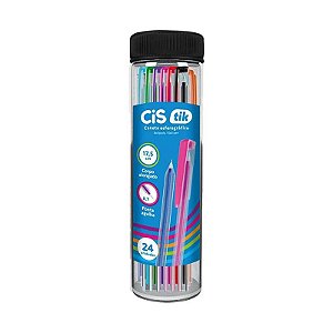 Caneta Esferográfica Cis 0.7 Tik Cores Sortido