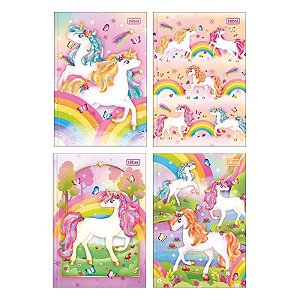 Caderno 1/4 Brochura Capa Dura 48 Folhas Blink 26 Tilibra
