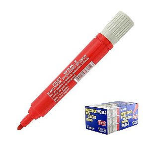 Marcador Quadro Branco Pilot Recarregável Vermelho WBM-7