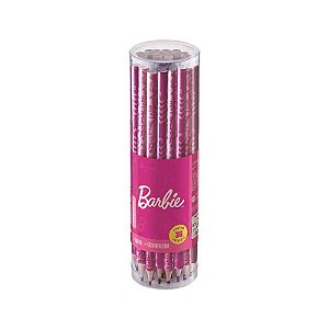 Lápis Preto Tris Redondo Barbie Sortido