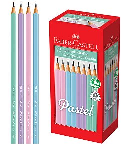 Lápis Preto Faber 1205 Max Pastel Sortido
