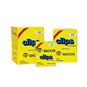Clips Galvanizado Bacchi 2/0 Linha Leve com 100