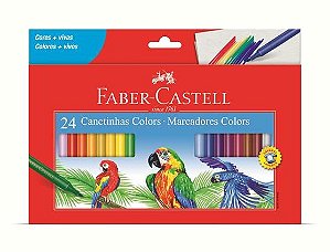Caneta Hidrográfica 24 Cores Faber Prestocolor 15.0124