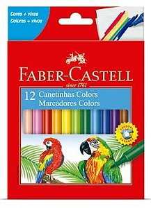 Caneta Hidrográfica 12 Cores Faber Prestocolor 15.0112