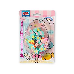 Borracha Fantasia Kaz Mini Gostosuras Blister com 20