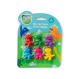 Giz de Cera Fofy Dino Happy