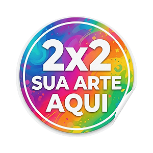 Adesivo Personalizado Com Sua Logo Ou Arte | Redondo 2x2 cm