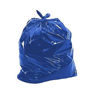 Saco para Lixo 100 Litros Azul– 90x95 cm – Pacote com 100 Unidades (3kg)