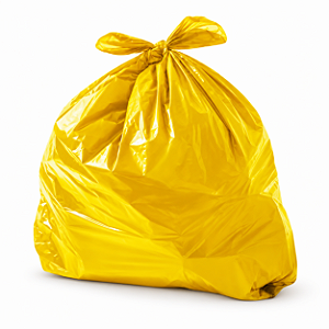 Saco para Lixo 200 Litros Amarelo P6 – 90x120 cm – Pacote com 100 Unidades (5 kg)