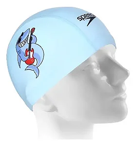 Touca de Tecido Speedo Azul/Tubarão Infantil