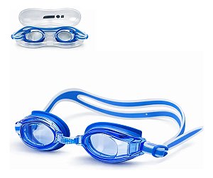 Óculos de Natação Antiemçante Speedo Izy! Small Ajustavel Proteção Ultravioleta para Iniciantes AZUL