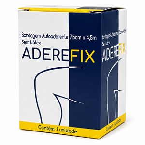 Bandagem Autoaderente 7,5cm x 4,5m sem látex Aderefix