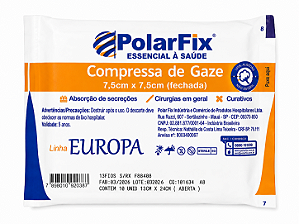 Compressa de Gaze Estéril PolarFix Linha Europa