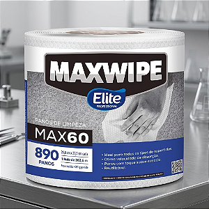 Bobina de Panos de Limpeza Profissional Maxwipe Max60