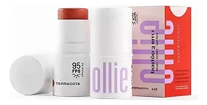 Bastão Ollie 3 em 1 Blush, Batom e Sombra Terracota
